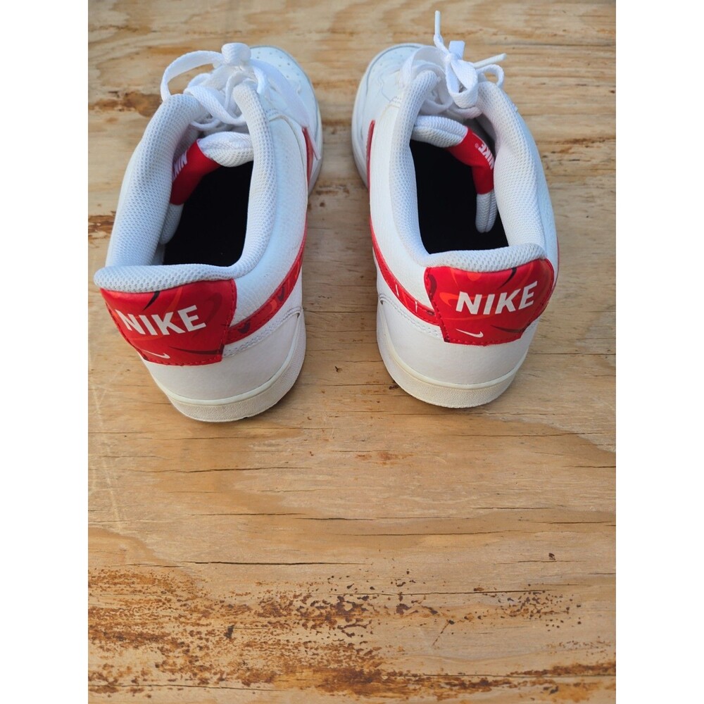 Nike Court Vision Low White Red Sneakers Men’s Size 15 - Picture 4 of 9